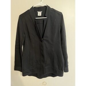 Cabi Around The Clock Center Blazer Jacket Black Hidden Zip Up 5480 Size Small